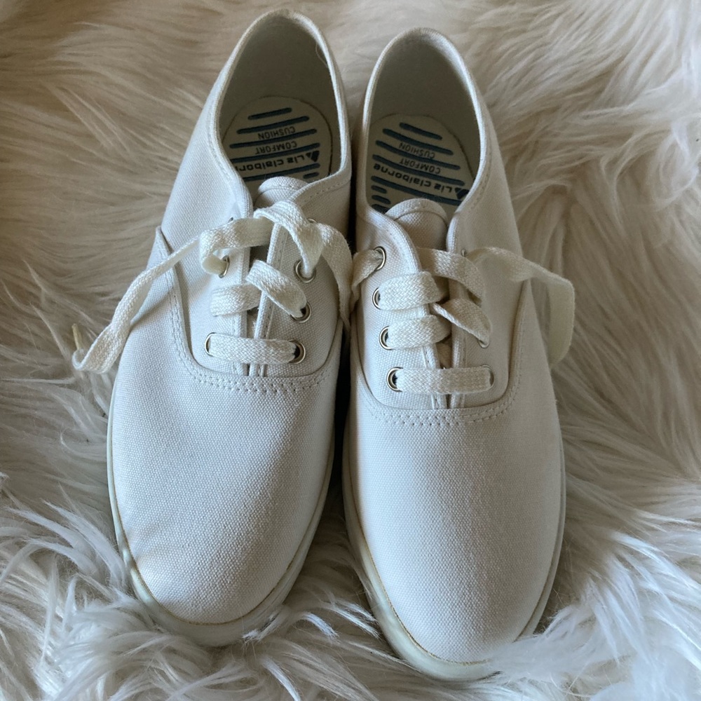 Liz Claiborne hi-wall Oxford canvas sneakers size 7.5